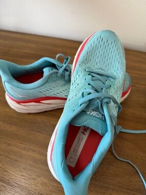 Hoka Clifton 8 Womens 8 Aquarelle Eggshell Blue Running Shoes 1119394